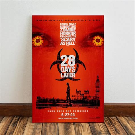 28 Days Later Poster, Original Movie Poster, Wall Art Painting, Home ...