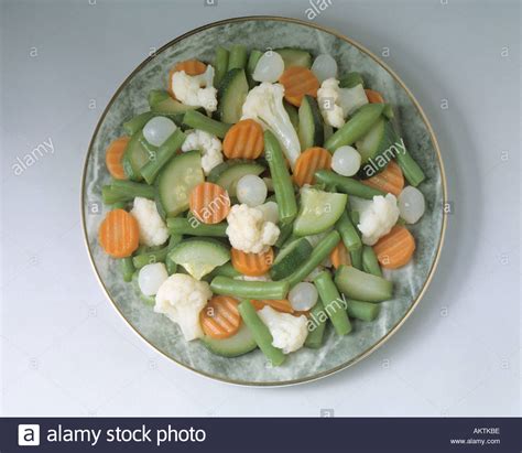 medley of assorted frozen vegetables cut carrots cauliflower heads ...