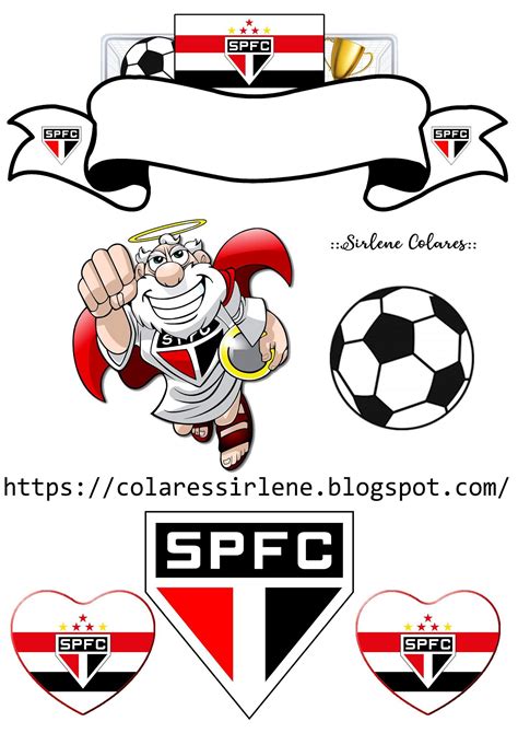 Topo de bolo São Paulo | Lembrancinhas de futebol, Bolo do sao paulo ...