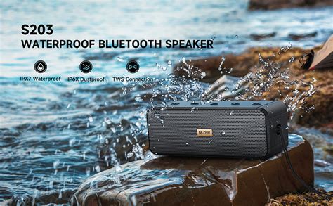 MLOVE S203 Bluetooth Speaker, Portable Wileress Speaker, True Wireless ...