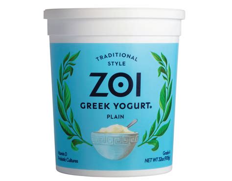 Zoi Greek Plain Yogurt 32oz - Dairy - Auburn Dairy - TraceGains Gather ...