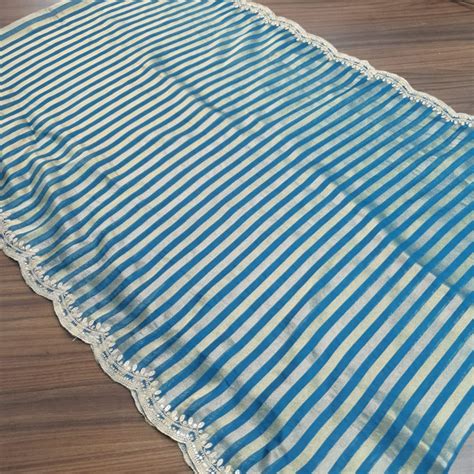 Set 32-23rd Sept - Royal Blue Designer Silk - Golden Thread Embroidery ...