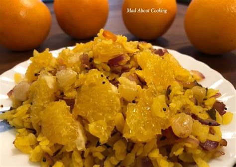 Orangey Poha – Vitamin C Rich Breakfast Recipe – Poha With A Twist ...