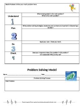 Image result for Problem Solving Models Math
