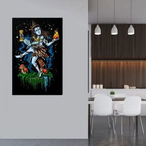 surmul Tandav Dancing Lord Shiva Wall Sticker Fully Waterproof with ...