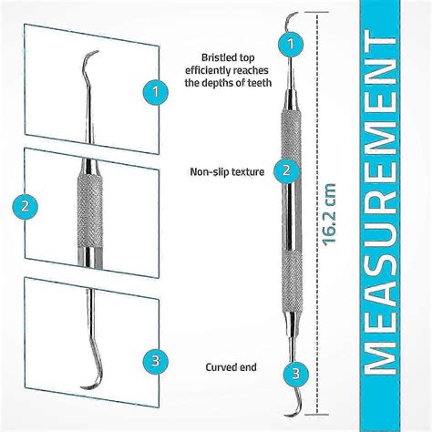 Professional Dental Tartar Scraper Tool - Dental Pick, Double Ended ...