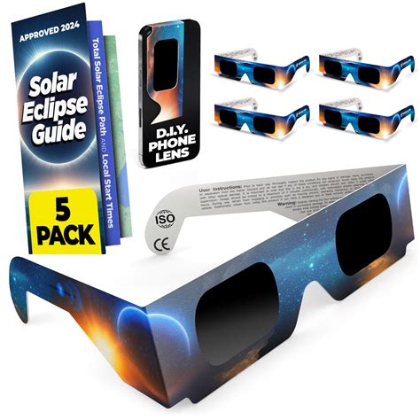 Snapklik.com : Medical King Solar Eclipse Glasses Approved 2024, (5 ...