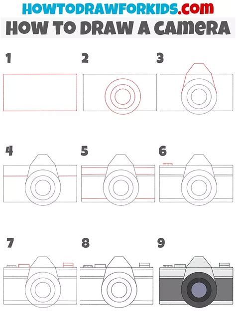 How to Draw a Camera - Easy Tutorial