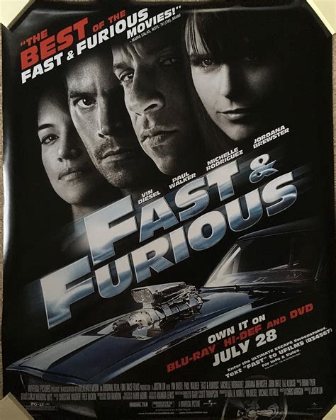The Fast And The Furious 4 Movie Poster