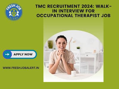 TMC Recruitment 2024: Walk-In Interview for Occupational Therapist Job