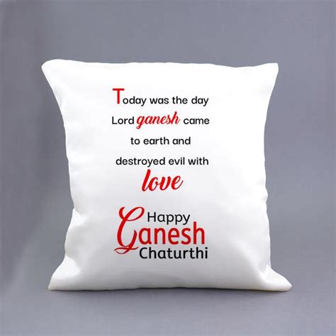 Send Printed Cushion for Ganesh Chaturthi Online - GAL22-108103 | Giftalove