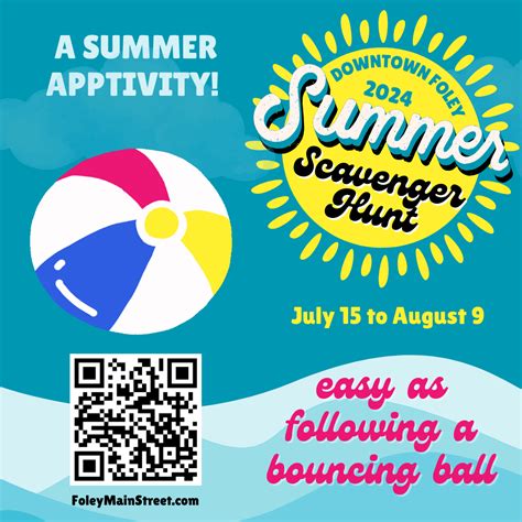 Downtown Foley Summertime Scavenger Hunt - City of Foley