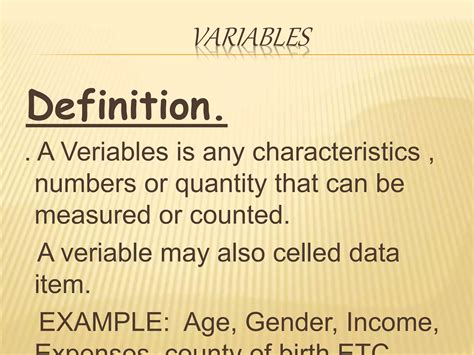 Image result for Types of Variables