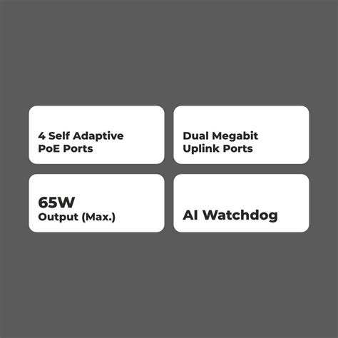 Zebronics 4PM2UM 65 - 4 Port POE Switch