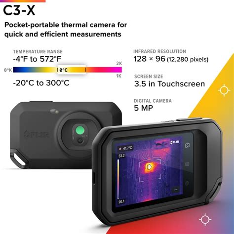 FLIR C3-X (incl. Wi-Fi) FLIR | FLIR C3-X Thermal Imaging Camera with ...