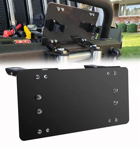 Flip Up License Plate Mount Winch Roller Fairlead Mounting Bracket ...