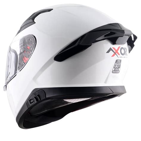 AXOR Apex Solid Gloss White Helmet– Moto Central