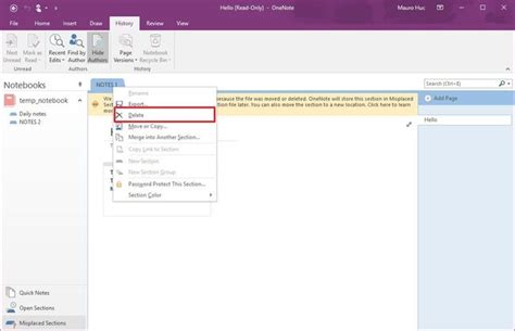 Image result for OneNote Misplaced Sections Error