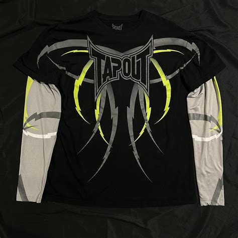 grunge y2k Tapout long sleeve No flaws XXL Body is... - Depop