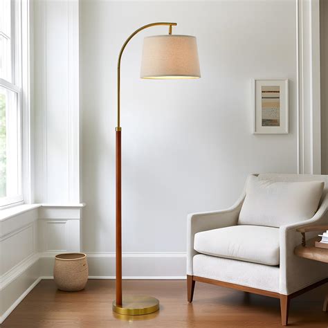 G-SAFAVA 63.25" Gold Floor Lamp for Living Rooms Tall Arc Standing ...