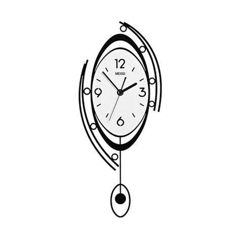 Large Nordic Wall Round Clock 3D Creative Clocks Wall Home Living Room ...
