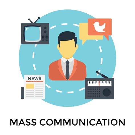 Trendy Mass Communication 15399655 Vector Art at Vecteezy