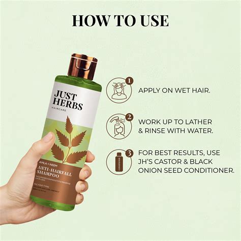 Buy Just Herbs 8 In 1 Root Nourishing Shampoo, Amla & Neem, Normal To ...
