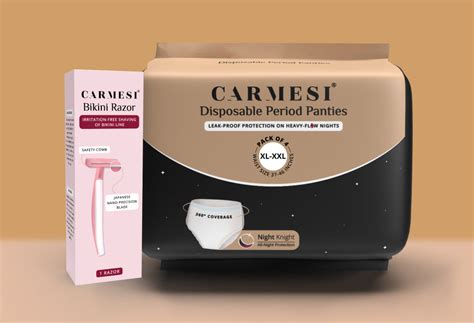 Carmesi Disposable Period Panties (Pack of 10) and Carmesi Bikini Razo