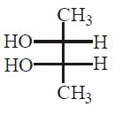 A Fischer projection of (2R, 3S)-2,3-butanediol is: