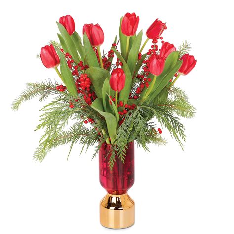 BLOOMS by H-E-B Winter Tulips Floral Arrangement - Shop Flowers ...