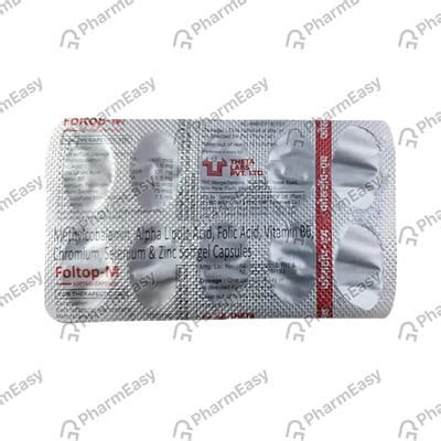 Foltop M 5 MG Capsule (10): Uses, Side Effects, Price & Dosage | PharmEasy
