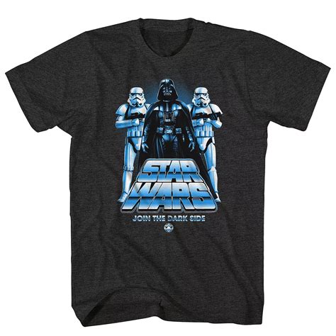 Star Wars T-Shirt Men's Darth Vader and Troopers The Dark Side Big and ...