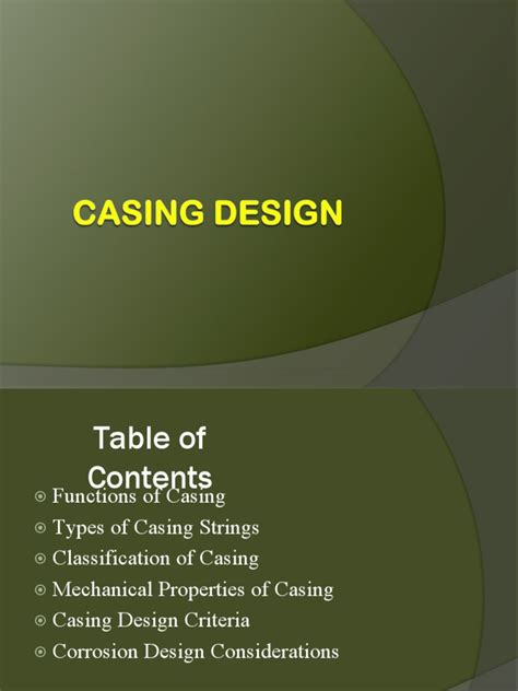 Image result for Casing Design