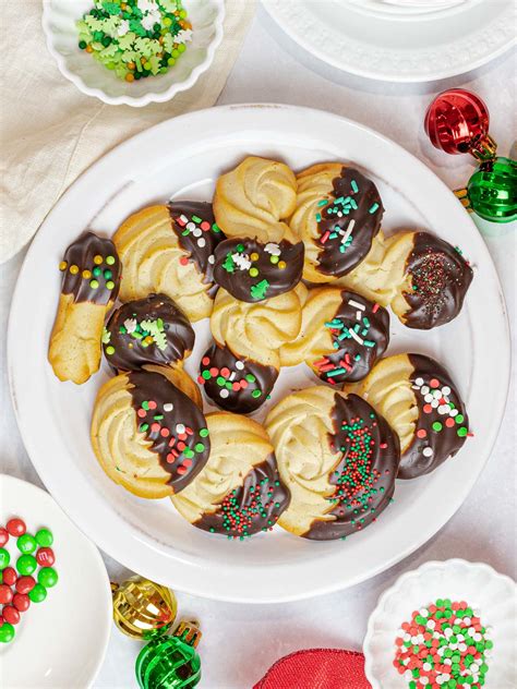 Easy Christmas Butter Cookies - Ready in 20 Minutes! - Drive Me Hungry