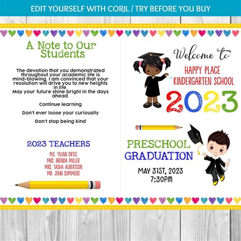 Image result for Preschool Graduation Program Ideas