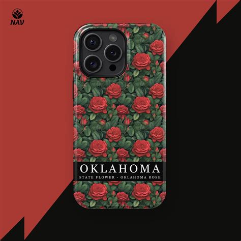 Oklahoma State Flower Oklahoma Rose iPhone Case, Tough and Slim Cases ...