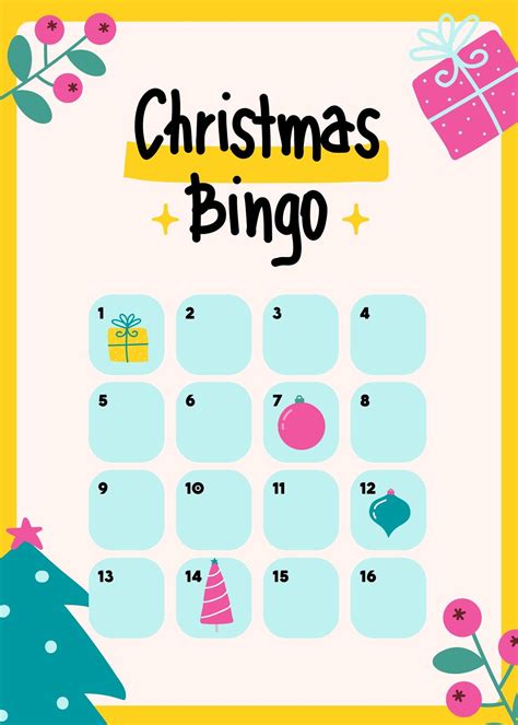 Free 16 free christmas bingo cards, Download Free 16 free christmas ...