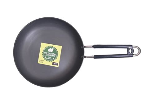 Buy THE GENERAL COOKWARE Hard Anodized Aluminium Frypan | Tadka Frying ...