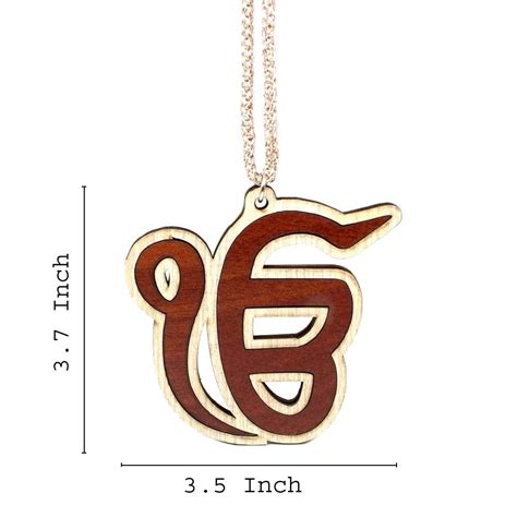 Punjabi Sikh Wooden khanda Car Hanger – Karizma Jewels