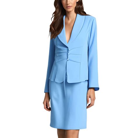 Le Suit Womens Petites Suit Separate Business Three-Button Suit product