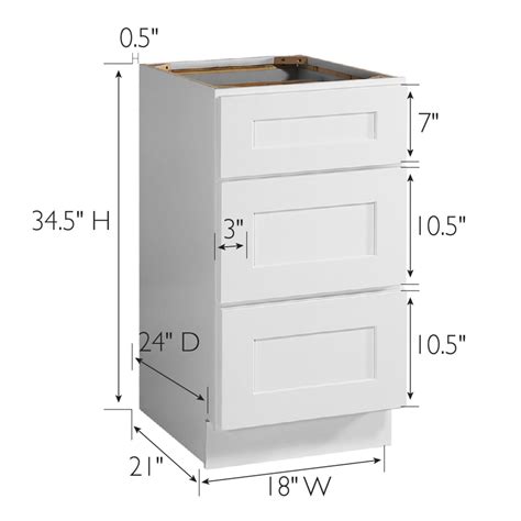 Fully Assembled Cabinet in White 18 Inch by 34.5 Inch by 24 Inch ǀ ...