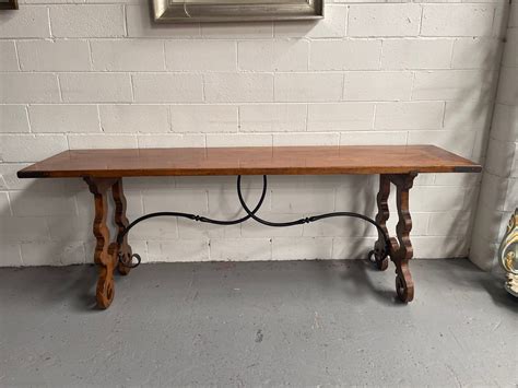 Vintage Walnut Long Spanish Style Console Table – Moonee Ponds Antiques