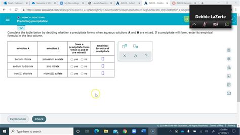ALEKS Predicting Precipitation