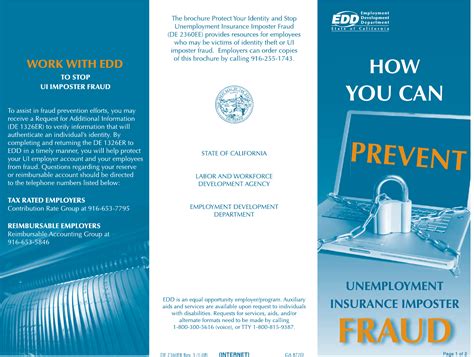 How You Can Prevent Unemployment Insurance Imposter Fraud (De 2360Er) - Edit, Fill, Sign Online ...