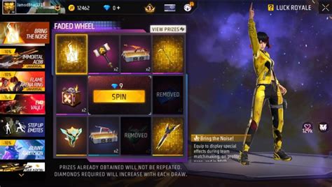 Bring The Noise Faded Wheel in Free Fire: Complete Rewards Breakdown