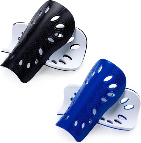 2 Pairs Soccer Shin Guards for Kids, Breathable Shin Guard Sleeves for ...