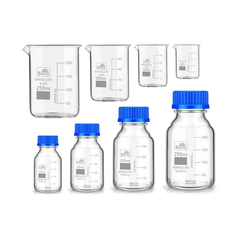 Buy Bello Borosilicate Glass Measuring Beaker 25ml, 50ml, 100ml, 250ml ...