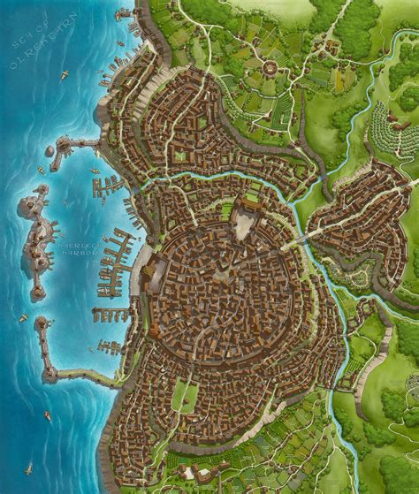 Map Of City Fantasy