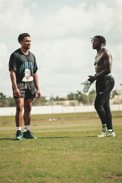 Aj Brown and Jalen Hurts getting some work in. : r/eagles