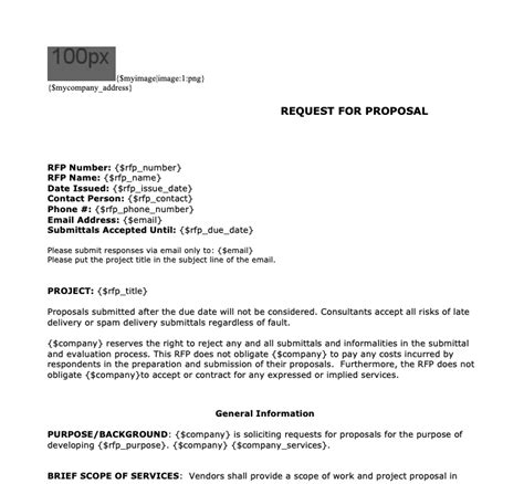 Request for Proposal Template | Formstack Documents
